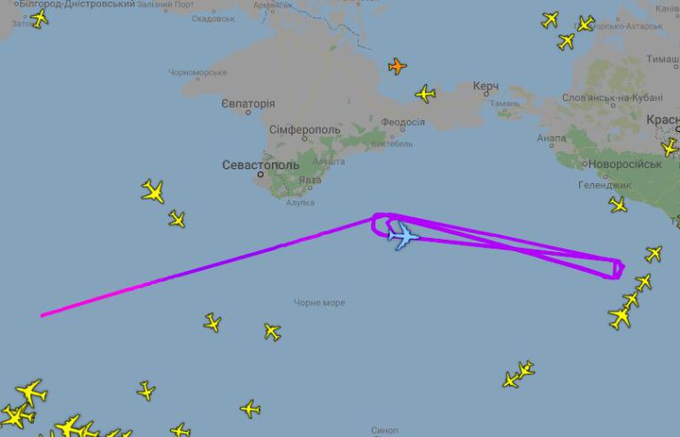 Літак ВПС США вилетів у район Керченської протоки